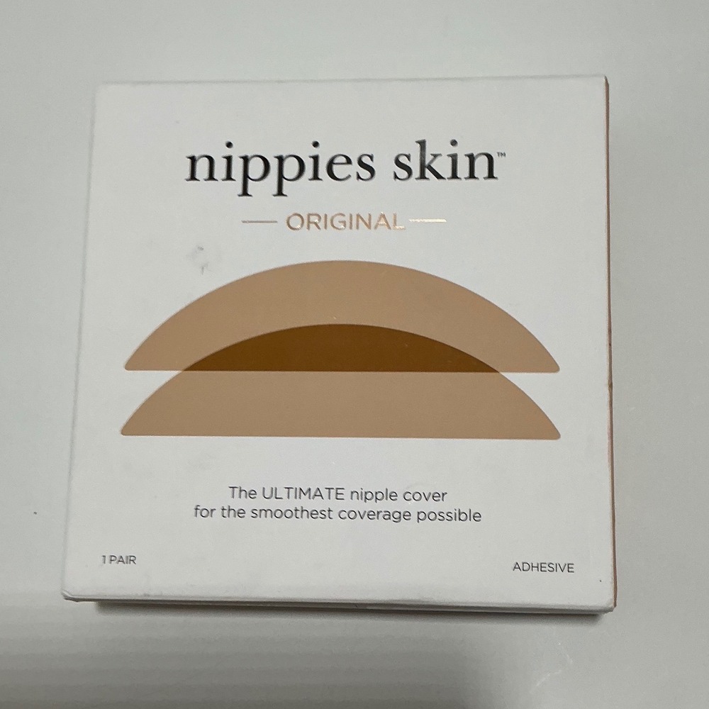 Nippies Skin Original B-Six Adhesive Nipple Covers Matte Silicone Tan‎ 1 Pair
